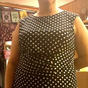 ⭐️SUPER CUTE Black & White Polka Dot Dress.